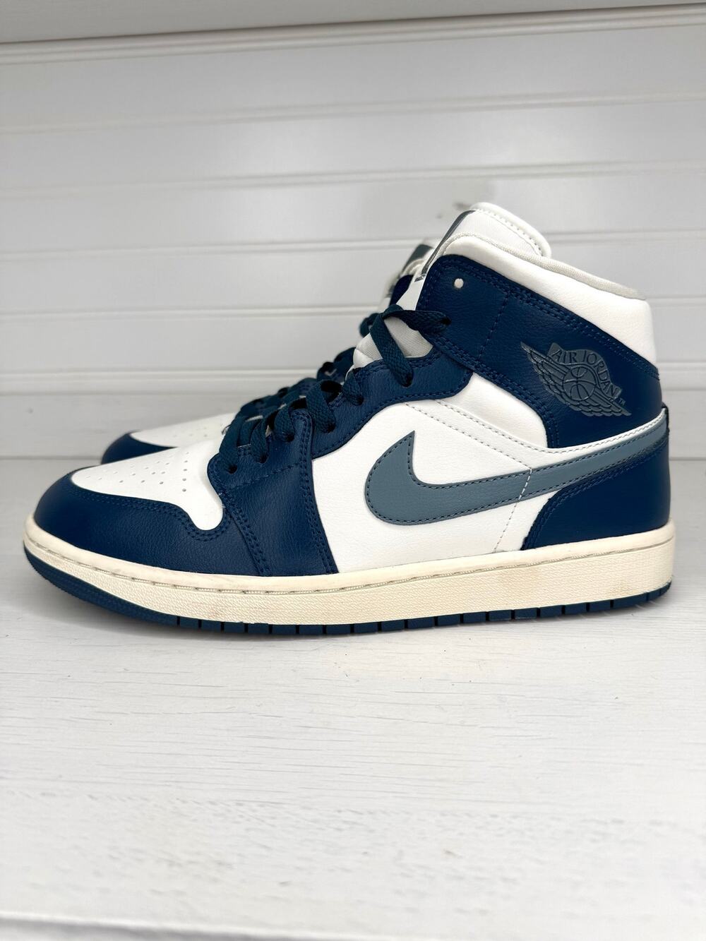 Air Jordan 1 Mid Sky J French Blue Sail Women 11.5 Men 10 BQ6472-414 Sneakers